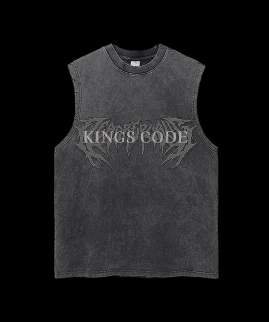 Kings Code™ – Limited Edition Washed Sleeveless Tee