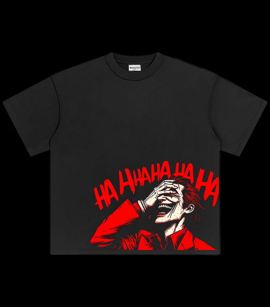 Crimson Laugh Oversized Tee