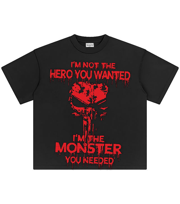 Hero vs Monster Oversized Tee