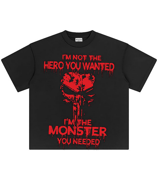 Hero vs Monster Oversized Tee