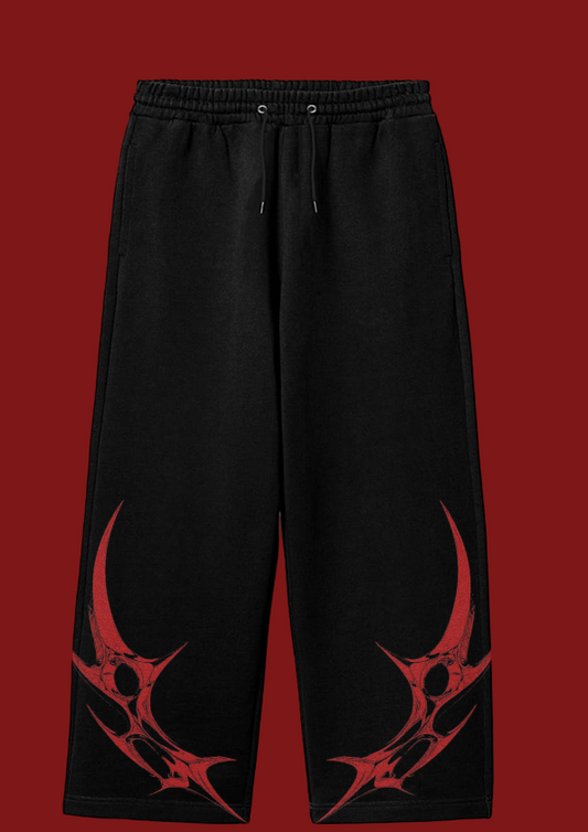 Crimson Tribal Strike Sweatpants 🔥⚡