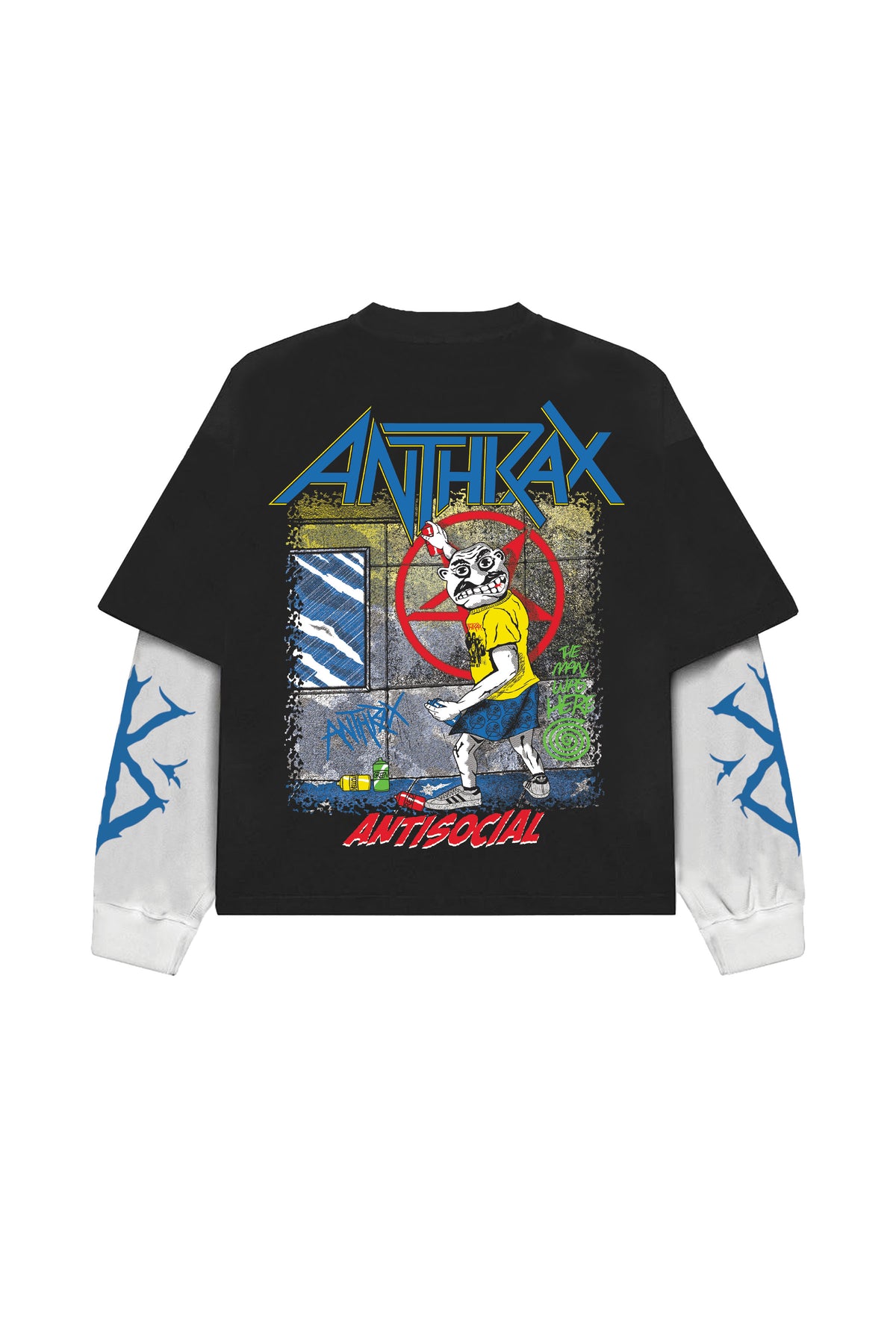 Anthrax B&W LS Oversized Tee