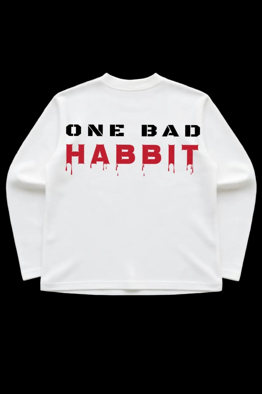 ONE BAD HABBIT-Oversized Waffle Tee