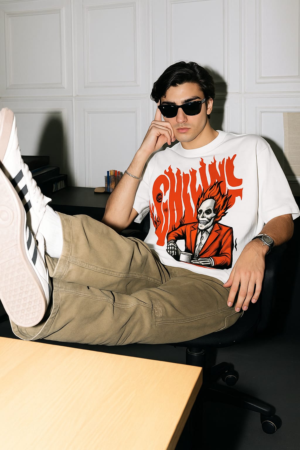 Flame Skull Boss Tee