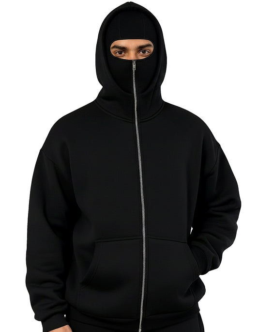 ShadowVeil Ninja Zip Hoodie – Stealth Street Edition