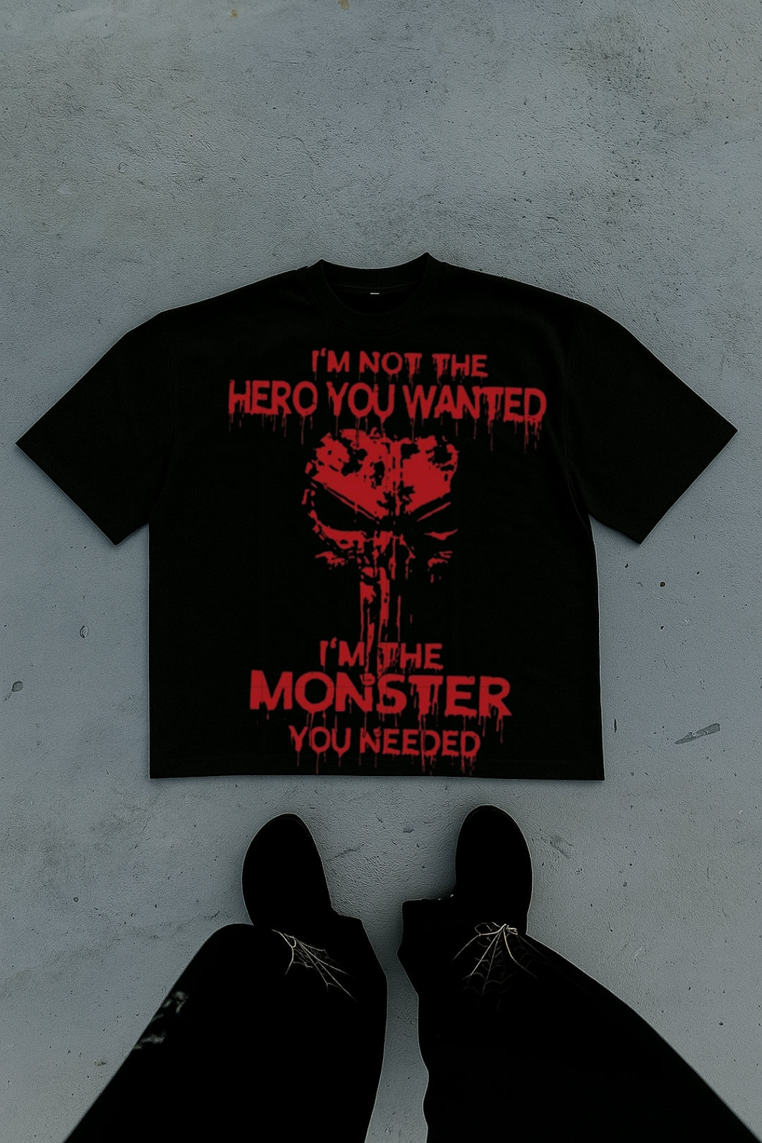 Hero vs Monster Oversized Tee