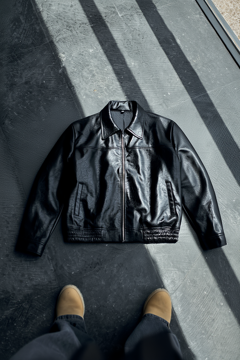 Alpha Stealth Leather Jacket