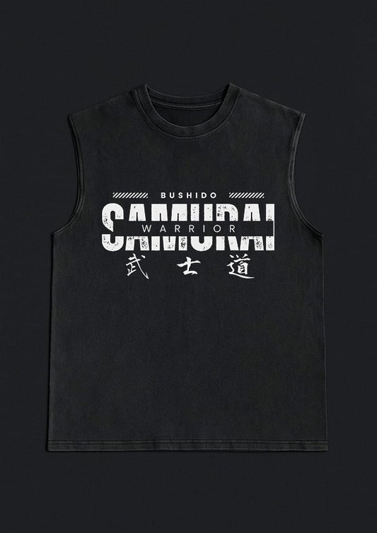 Bushido Samurai Warrior Sleeveless Tee ⚔️🈶