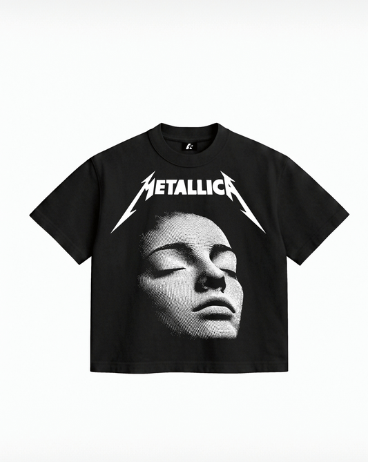 Void Metal Face – Heavy Graphic Crop Tee