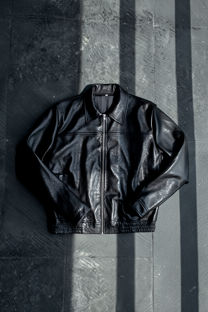 Alpha Stealth Leather Jacket